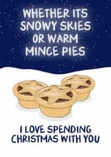 Cute Christmas Card - Mince Pies created by Pickled Prints