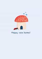 Cute New Home Card - Mushroom - Happy New Home! created by Ta doodle dah