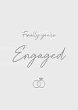 Classic Engagement Card - Finally - Congratulations created by Ivory White Collection 