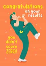 Funny Exam Results Card - Congratulations - Raygunn - Breakdancing - Olympics created by Sian Moore Illustration