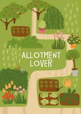 Cute Just Because Card - Allotment Lover created by Superlush Cards