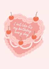 Fun Birthday Card - Taylor Swift - Cake created by Made by Leaha