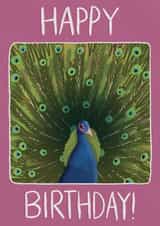 Classic Birthday Card - Peacock created by RubyGoesBananas