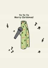 Funny Christmas Card - Wrapping Paper - Rapping created by Jamie Lindsay