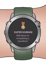 Perfect card for those that have just run a marathon! created by Gillian Panter