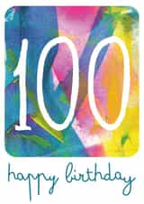 Classic 100th Birthday Card - For Her created by size3art