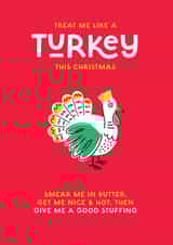 Naughty Christmas Card - Significant Other - Turkey - Stuffing created by Stoats & Weasels