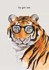 Arty New Job Card - Tiger - Go Get 'Em created by lil wabbit