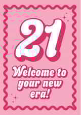 Cute Birthday Card - 21st - New Era created by Blush & Blossom 