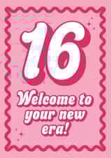 Cute Birthday Card - 16th - New Era - Sweet Sixteen created by Blush & Blossom 