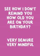 Funny Birthday Card - Very Demure, Very Mindful - Viral - Tiktok created by @MarcoLooks