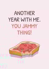 Cute Anniversary Card - Jammy Thing created by Dave Designs