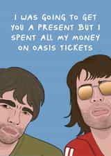 Funny Birthday Card - Oasis Reunion Comeback Birthday Card - 1990s Nostalgia created by Running with Scissors