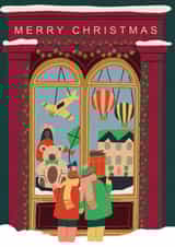 Classic Christmas Card - For Kids - Toyshop created by Laura Darrington Design Ltd.