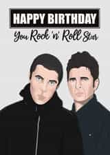 Trending Birthday Card - Oasis - Rock N Roll Star created by @PoppyCardDesigns