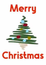 Cute Christmas tree card created by Hannah Wilkinson-Jones