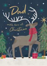 Classic Christmas Card - For Dad - For Reindeer created by Laura Darrington Design Ltd.