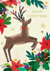 Classic Christmas Card - Reindeer created by Laura Darrington Design Ltd.