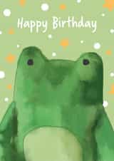 Cute Birthday Card - Frog created by Sarah, Spark Prints & Designs