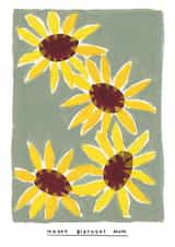 Arty Birthday Card - For Mum - Painted Sunflowers created by Natalie Cass