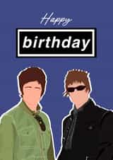 A Supersonic birthday card perfect for any Oasis super fan created by Rock & Rose Creative