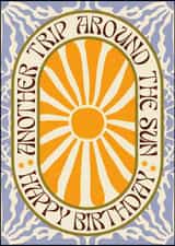 Another Trip Around The Sun Boho Style Birthday Card created by OMG Kitty