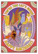 Cat's Meow Birthday Card created by OMG Kitty