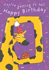 Cute Birthday Card - Giraffe - You're Getting So Tall! created by Stephanie Lidbetter
