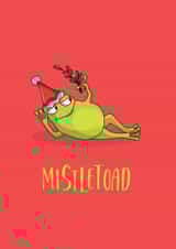 Funny Christmas Card - Toad - Mistletoad created by JoyGreets