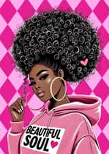 Arty Love And Friendship Card - Beautiful Soul created by Josie Grant Gifts