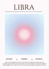 Happy Birthday Libra - Thoughtful and Elegant Zodiac Design for friends & family created by Tallulah Weaver