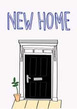 New Home Card - Moving Card - New House Card - Front Door - Plant created by Designs By Maia