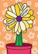 Cute Birthday Card - For Daughter - Flower created by TeePee Creations