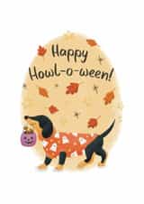 Cute Halloween Card - Dog - Howl-O-Ween! created by Lisa Parker