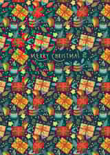 Cute Christmas Card - Presents - Holy created by Valeria Frustaci