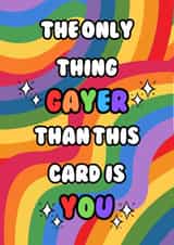 Funny Birthday Card - Rainbow - Gay - LGBTQ+ created by Giggle Box