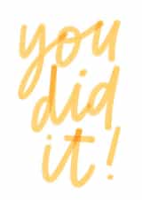 Cute Congratulations Card - You Did It - Bright & Fun created by Leanne McBrien