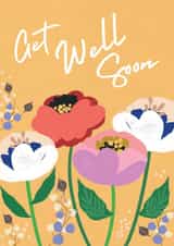 Pretty Get Well Soon Card - For Her - Floral created by Laura Darrington Design Ltd.