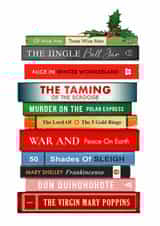 Funny Christmas Card - For Book Lovers - Christmas Puns created by Of Life & Lemons Ltd.