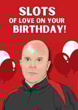 Funny Birthday Card - Arne Slot - Football - Liverpool - Pun created by Original Fox Cards