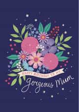 Pretty Birthday Card - For Mum - Gorgeous - Floral created by Watercolour Sky