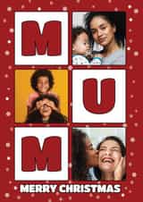 Personalised Christmas Photo Card created by @Cupsie's Creations - Traditional Christmas Photo Card - For Mum - Great Memories