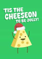 Funny Christmas Card - Pun - Cheese created by PopDogShop
