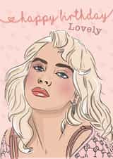 Pretty Birthday Card - Billie Eilish - Lovely created by Rulu