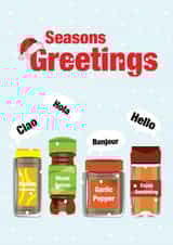 Funny Christmas Card - Seasons Greetings - Mixed Spices created by BB Designs