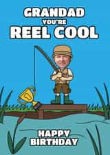Personalised Birthday Photo Card created by @Cupsie's Creations - Funny Birthday Card - For Grandad - Fishing