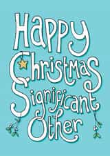 Funny Christmas Card for Wife, Girlfriend, Husband, Boyfriend, Partner created by The Curious Pancake