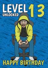 Personalised Birthday Photo Card created by @Cupsie's Creations - Funny Birthday Card - 13th Birthday - Gamer