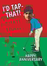 Personalised Anniversary Photo Card created by @Cupsie's Creations - Funny Anniversary Card - For Him - Golf
