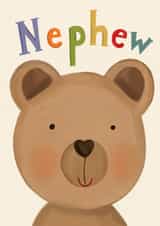 Cute Birthday Card - For Nephew - Teddy Bear created by Love Lucy Illustration